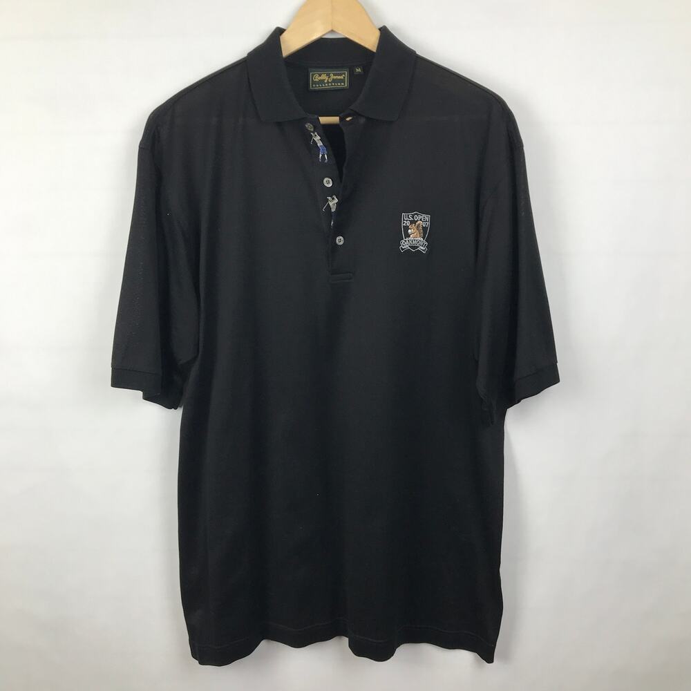 Bobby Jones Black US Open Polo Golf Shirt
